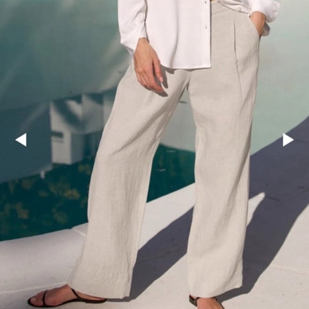 AYR The Alfresco Natural Linen Pant